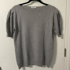 Vila Milano soft sweater tee gray with cape sleeves size large